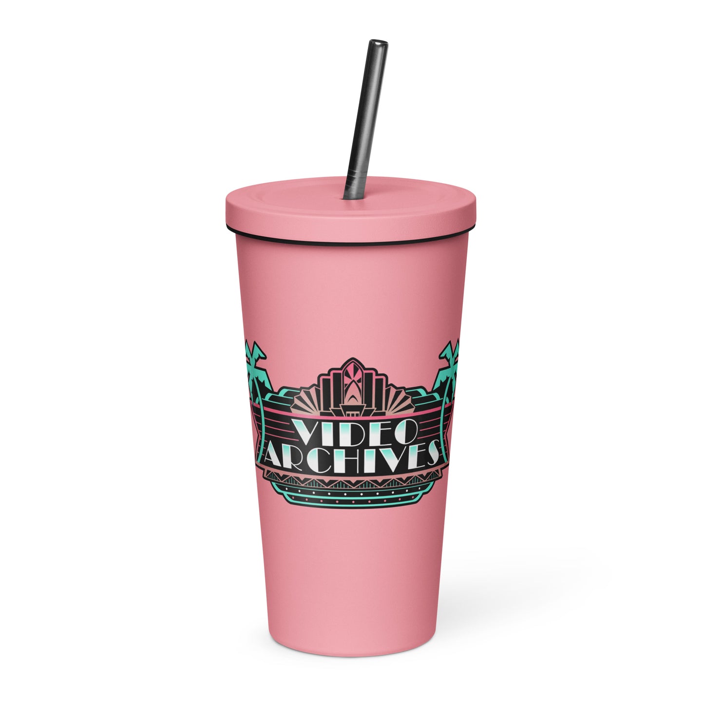 Video Archives Screening Room Insulated Tumbler (with a Straw!)